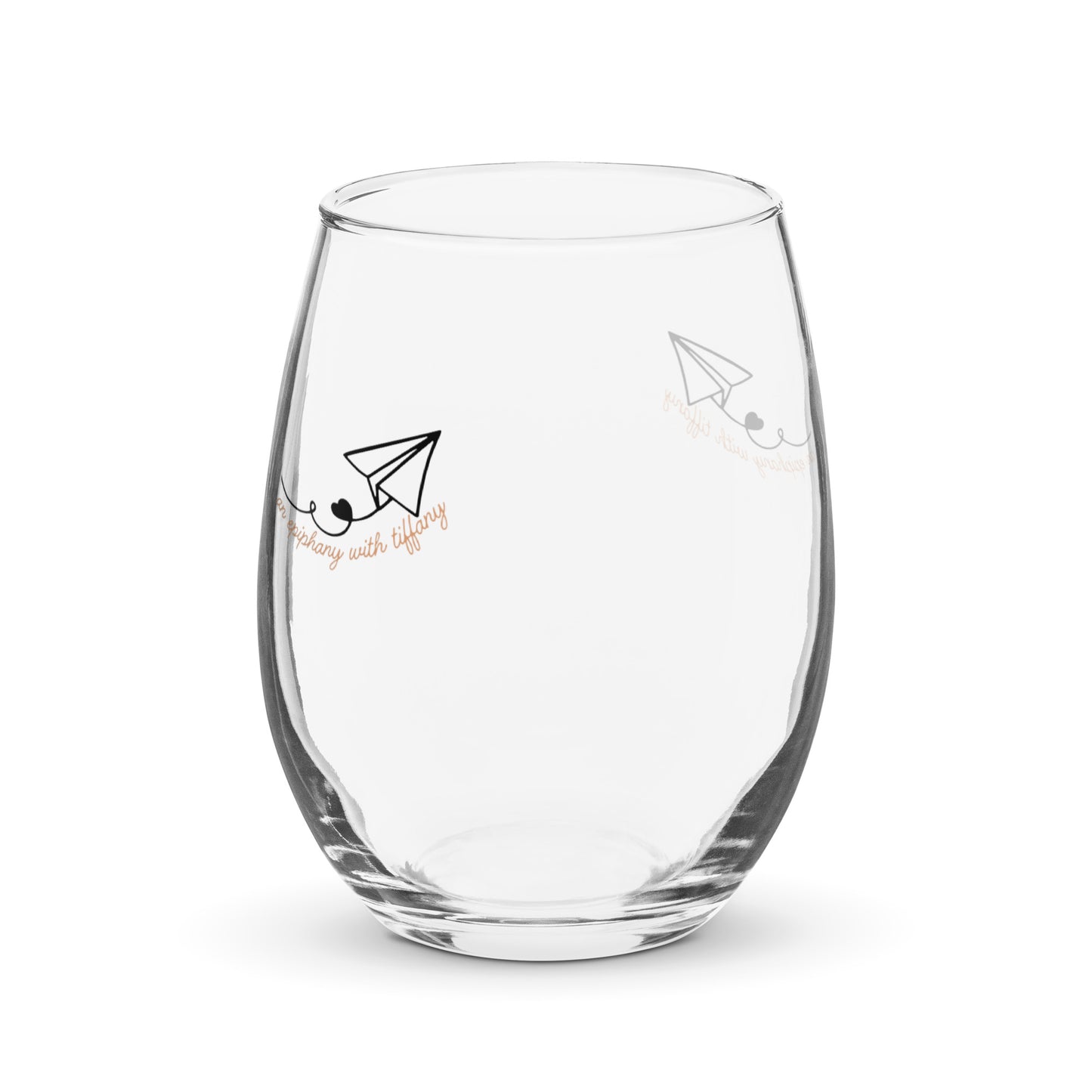 Stemless wine glass