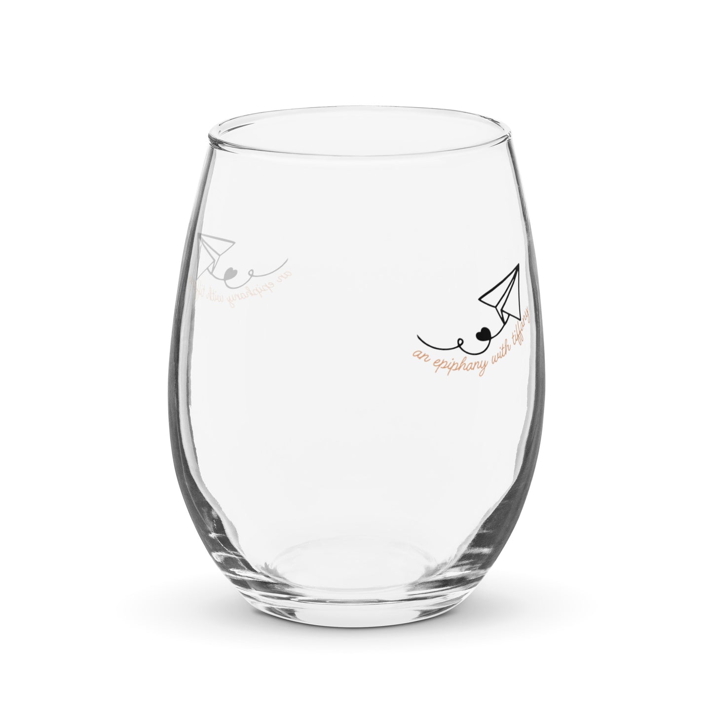 Stemless wine glass